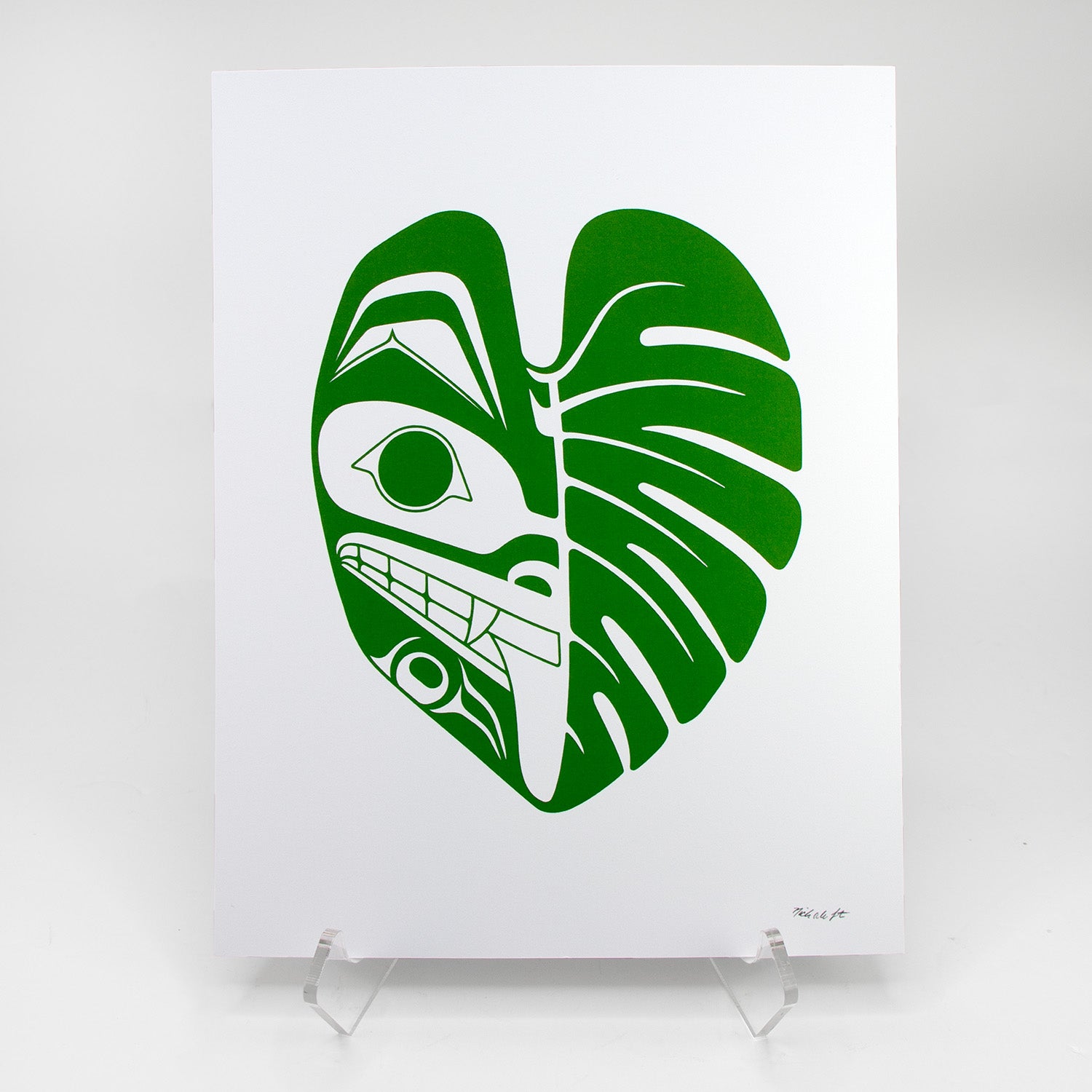 monstera artist Monstera Wolf Print